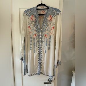 Vintage Johnny Was embroidered Tunic style dress